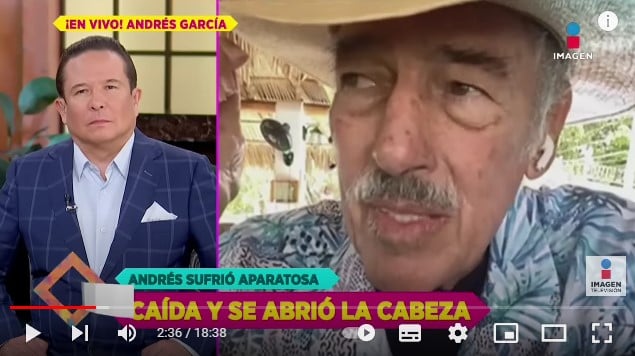 Andrés García sufre enfermedad