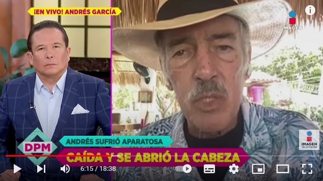 Andrés García sufre enfermedad