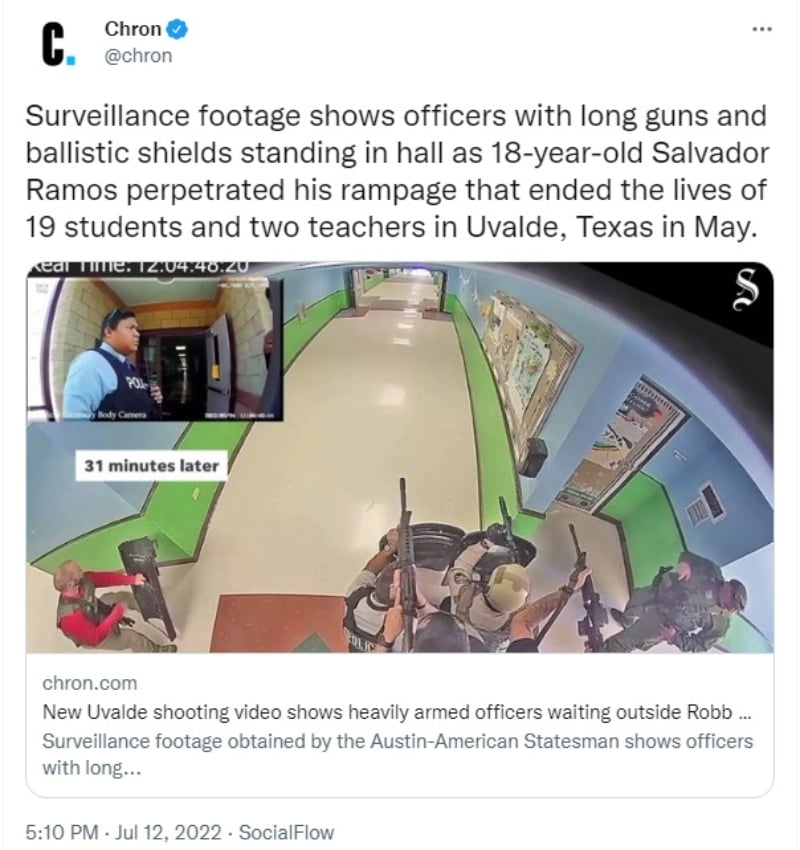 Video ocurrido tragedia Uvalde: ¿Tardaron en reaccionar?