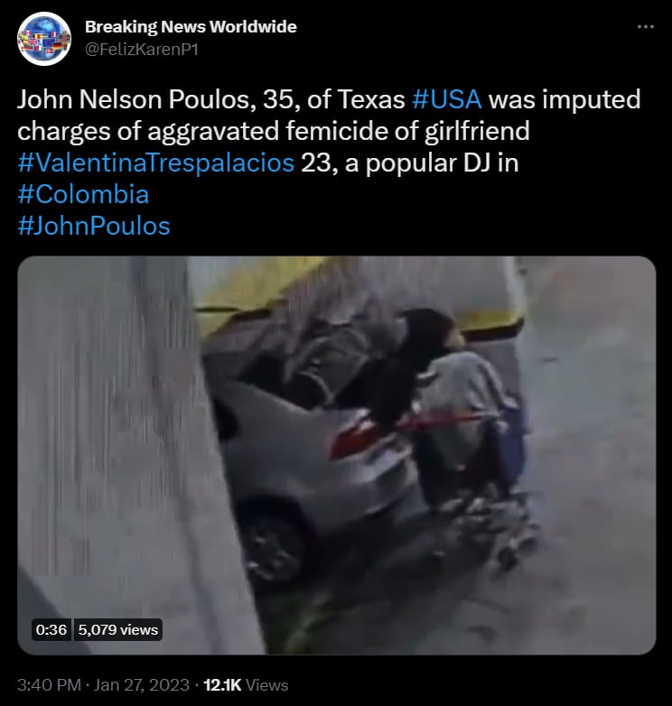 ¿Por qué John Poulos dejó una caja negra al lado de cuerpo de Trespalacios?