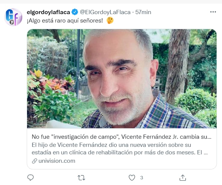 Vicente Jr clarifies kidnapping: The rehabilitation clinic