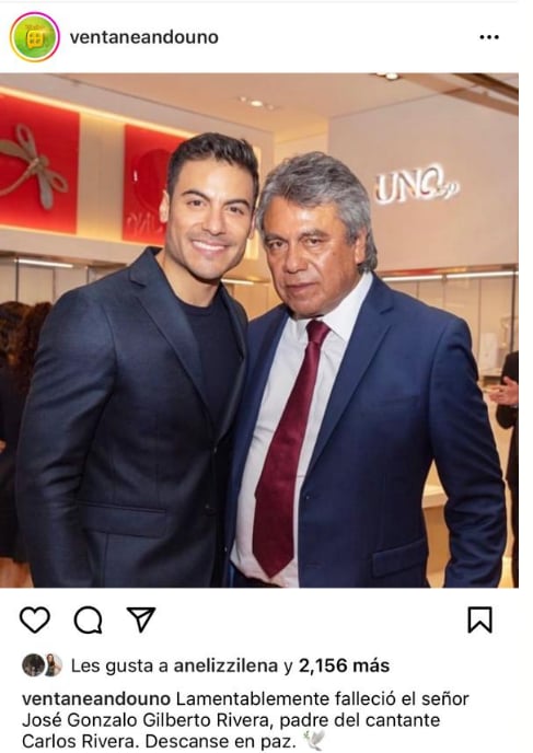 Muere papá Carlos Rivera