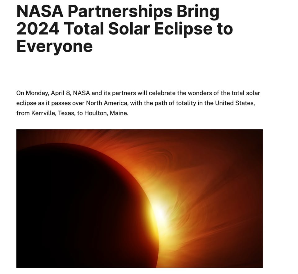 NASA, eclipse total de sol, transmisión en vivo, experimentos, MundoNOW
