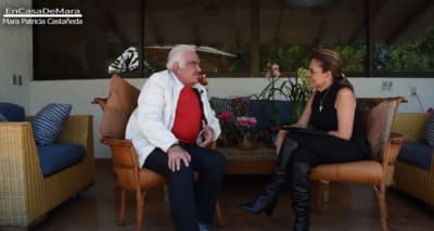 Vicente Fernández shows his face after harassing several young women