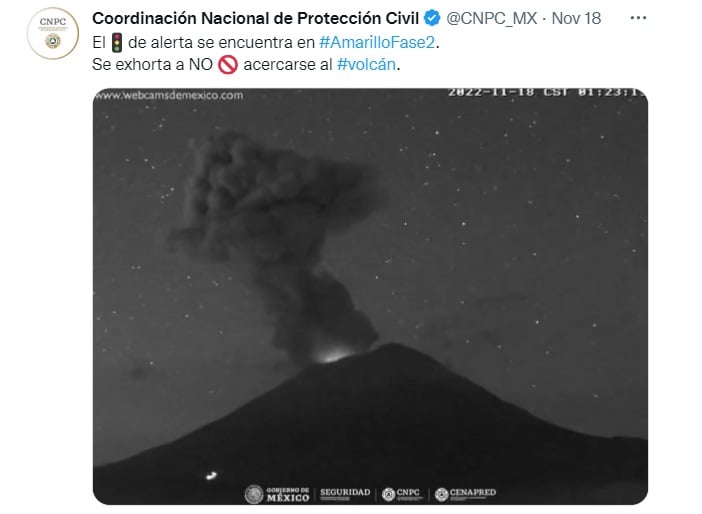Se activa volcán Popocatépetl y reportan fuerte explosión y sismo