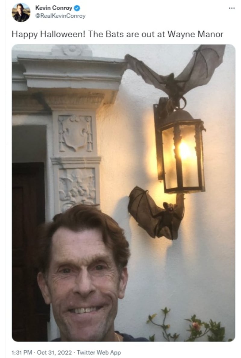 Last photo Kevin Conroy: "The bats are at Wayne Manor"