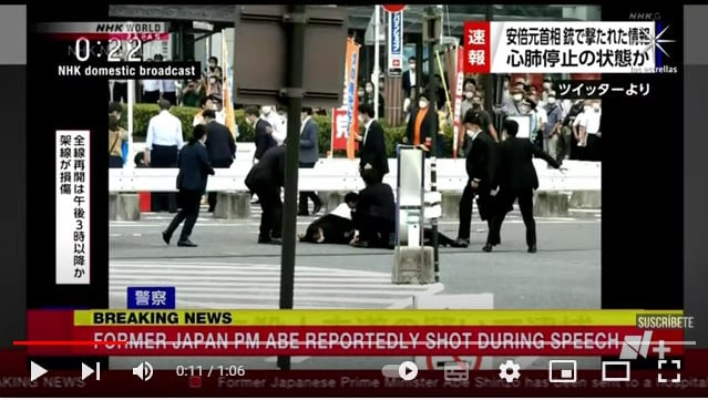 Biden condenó el homicidio del ex primer ministro de Japón