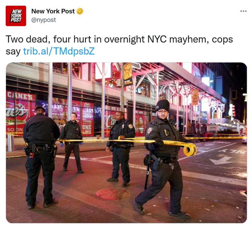 Tiroteo Nueva York muertos