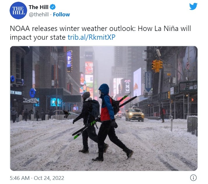 Nueva York estados fuertes nevadas frío