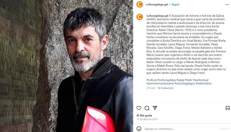Xabier Deive, cine, teatro, televisión, MundoNOW