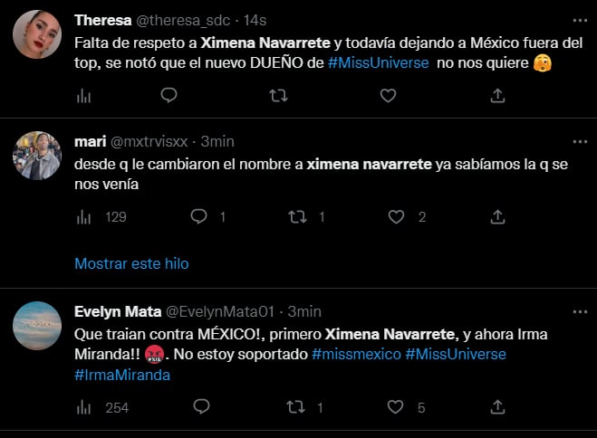Las redes se inundaron de comentarios hacia el certamen