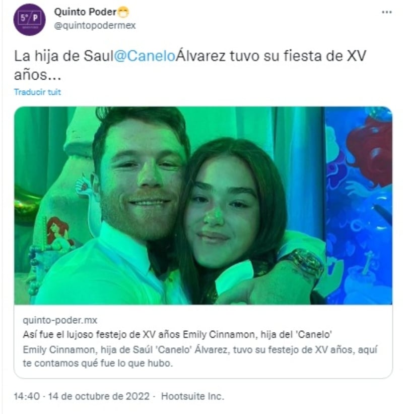 Las felicitaciones de su padre