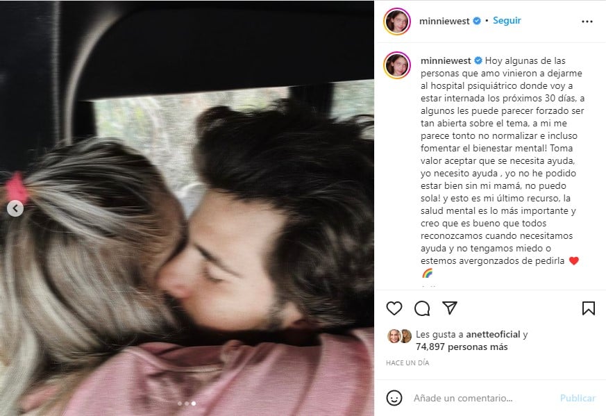 Famosos mandan mensajes de apoyo a Minnie West