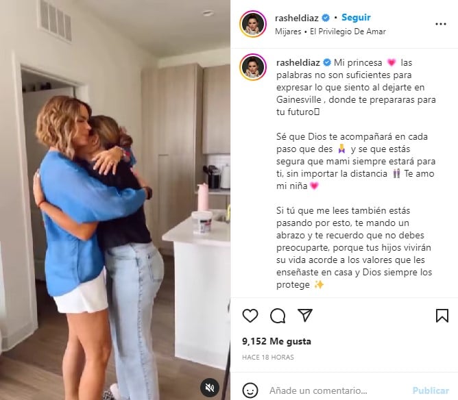 Rashel Díaz comparte momento