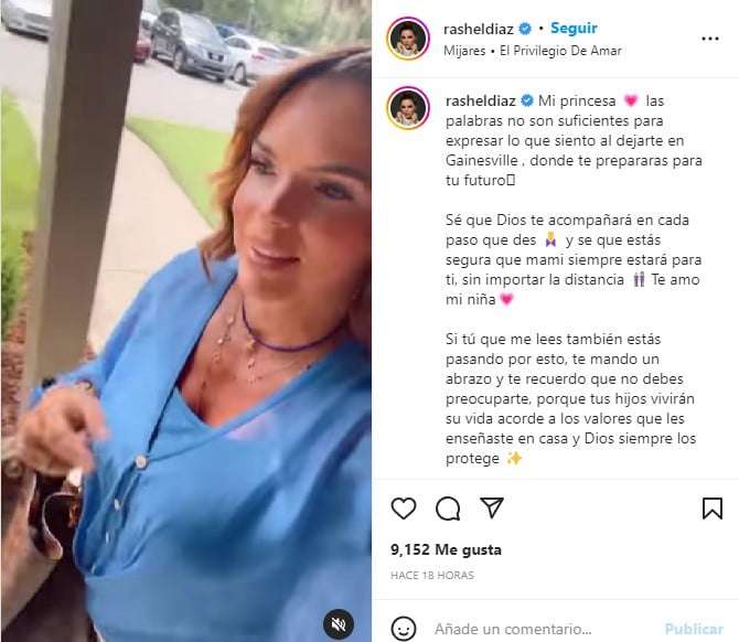 Rashel Díaz comparte momento