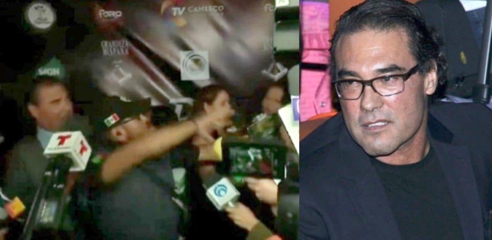 Eduardo Yáñez agrede a reportera y le quita celular