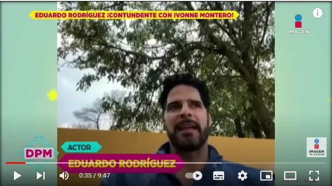 Eduardo Rodríguez responde Ivonne