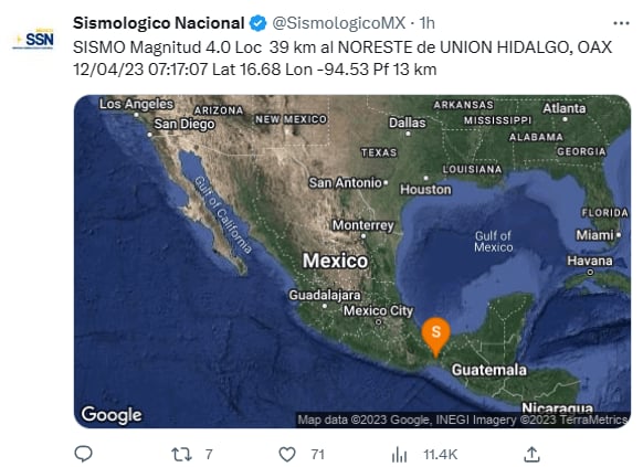 Temblor México