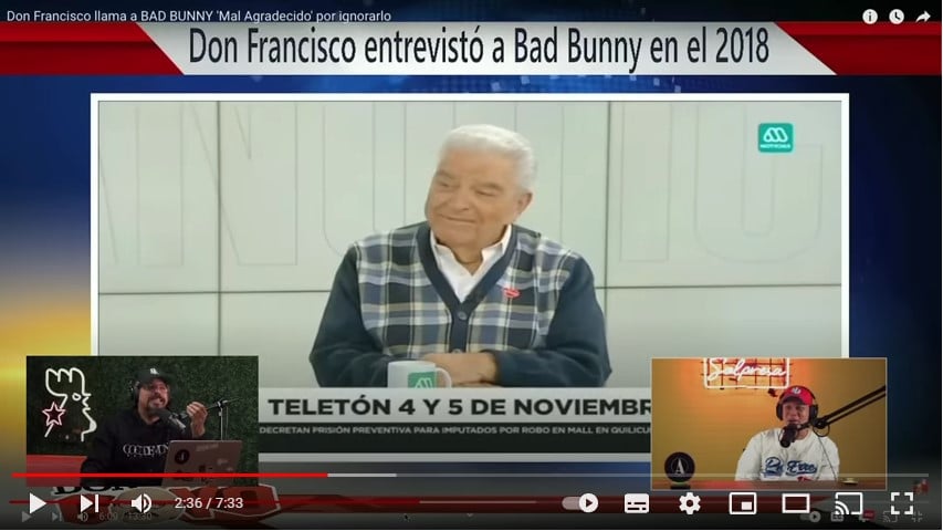Don Francisco critica cantante