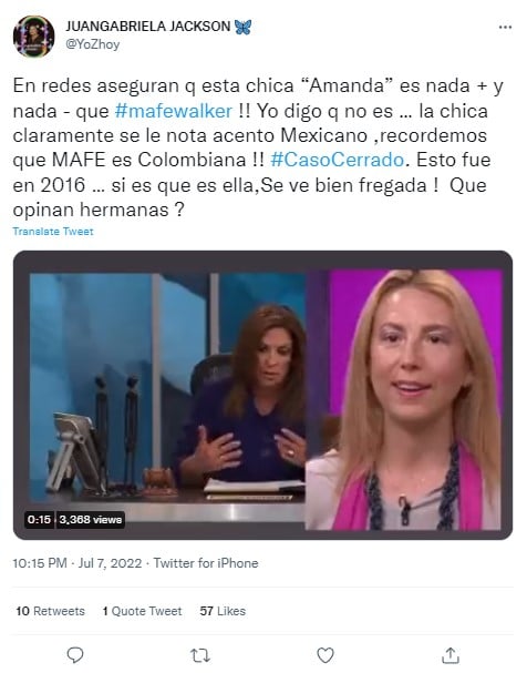 Mafe Walker Caso Cerrado