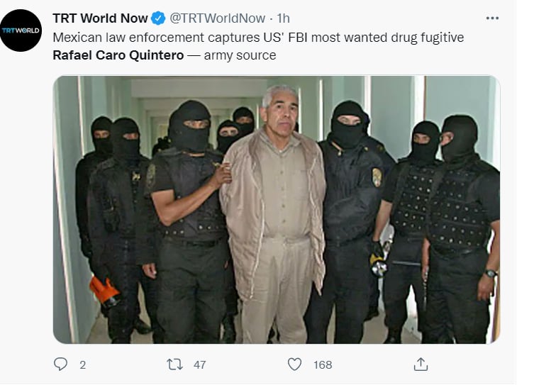 Rafael Caro Quintero: ¿Para cumplir con su agente?