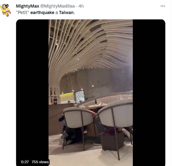 Reportan fuerte sismo Taiwán: ¿Qué manifestaron en redes sociales?