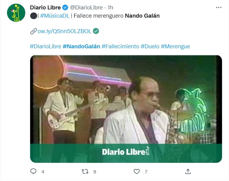 Nando Galán era conocido por el tema Faltaste a la cita