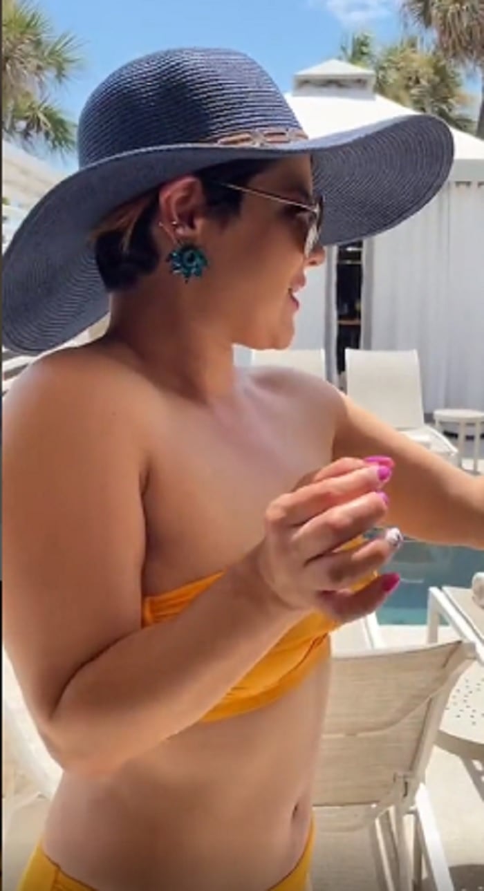 Le dicen a La Mayrita, esposa de El Charro que ofendió a inmigrantes, que aún se ve hinchada