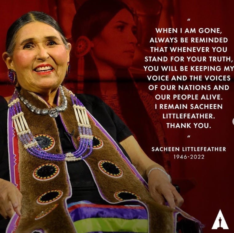 Sacheen Littlefeather felt abandoned by Marlon Brando