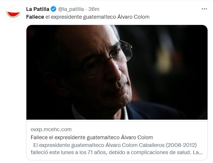 Murió de cáncer de esófago