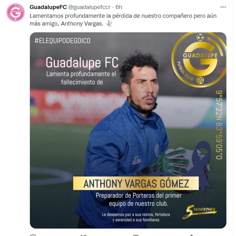 Además de futbolista, Anthony Vargas era un apasionado de la música