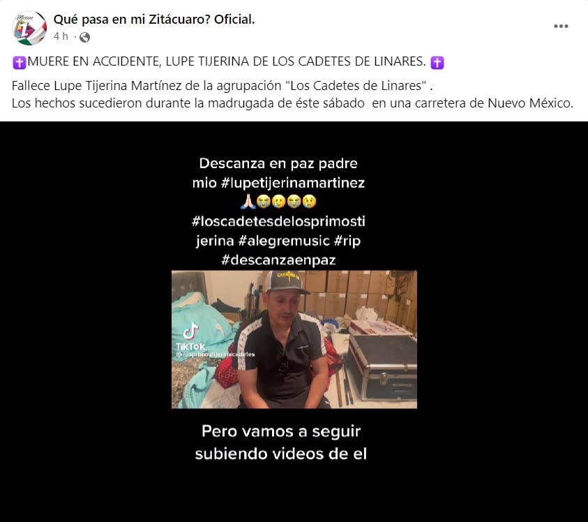 Se despide de su padre
