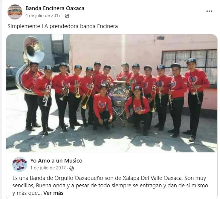 Integrantes de Banda Encinera regresaban de una presentación