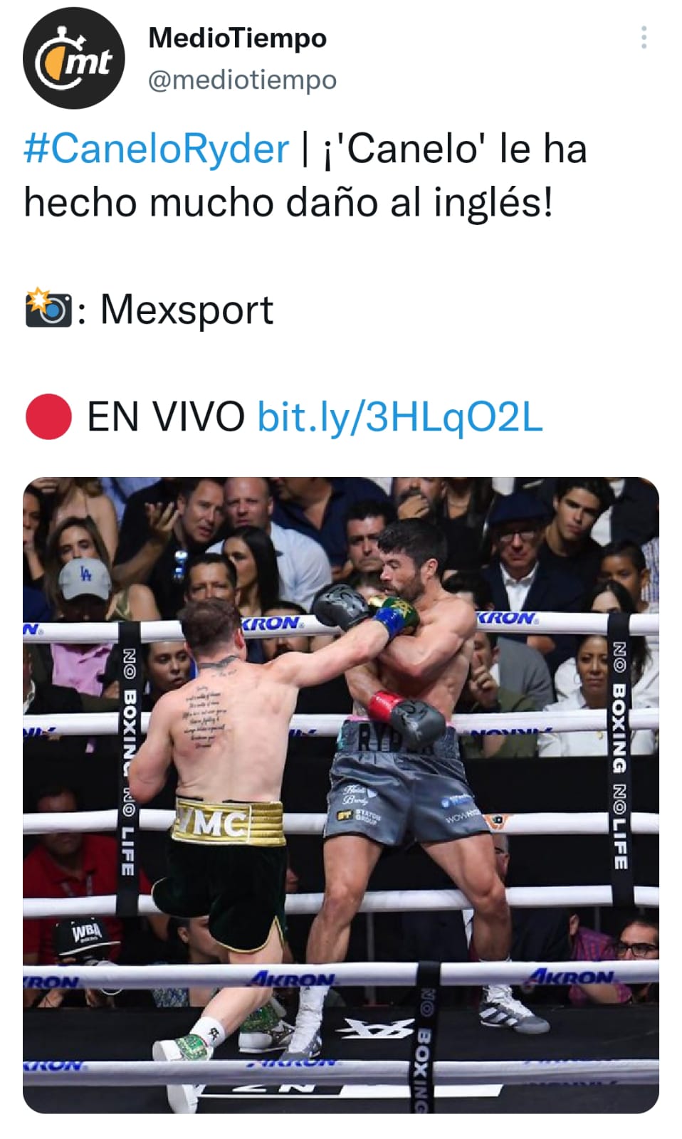 Hay sangre en el cuadrilátero