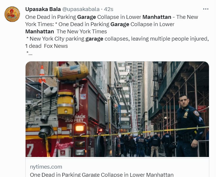 SE DERRUMBA ESTACIONAMIENTO EN MANHATTAN