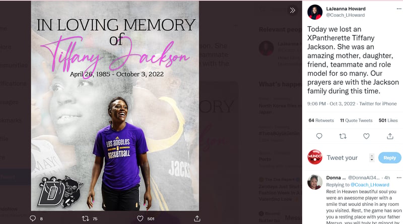What did the athlete die of?