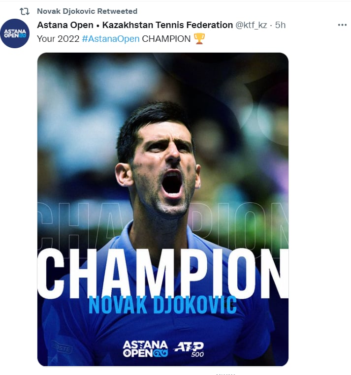 DJOKOVIC CONQUISTA ASTANÁ