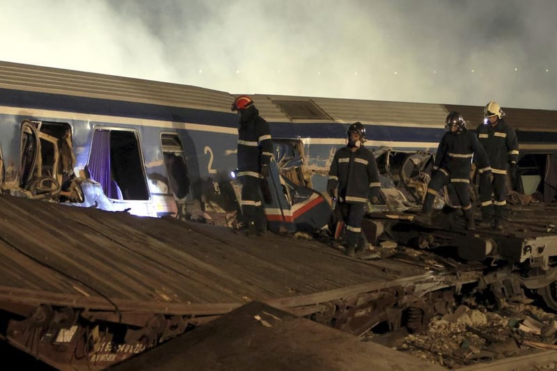 One of the crash trains in Greece was carrying 350 passengers