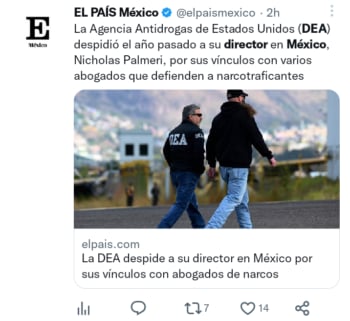 DEA despide director México.