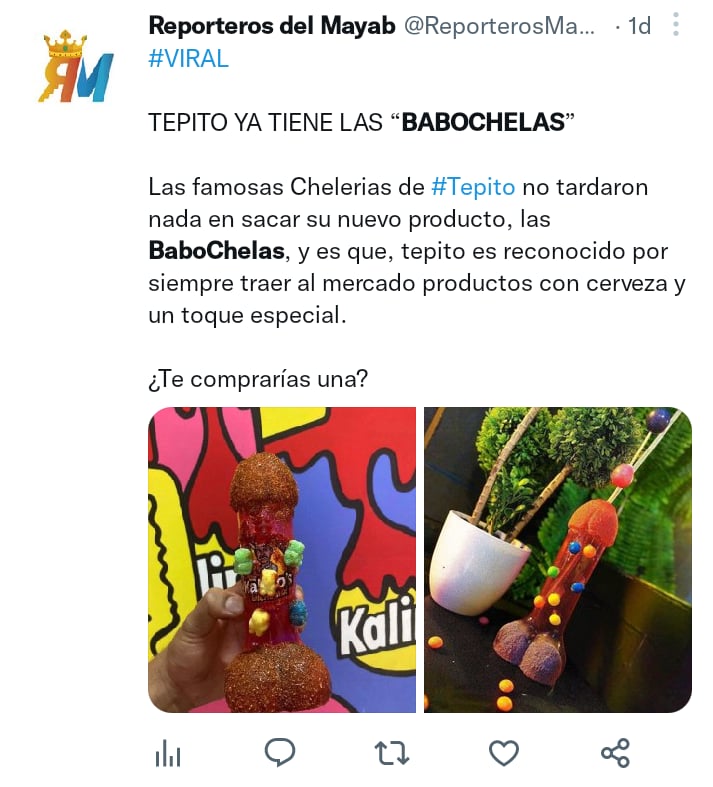 They sell Babo chelas Mexico