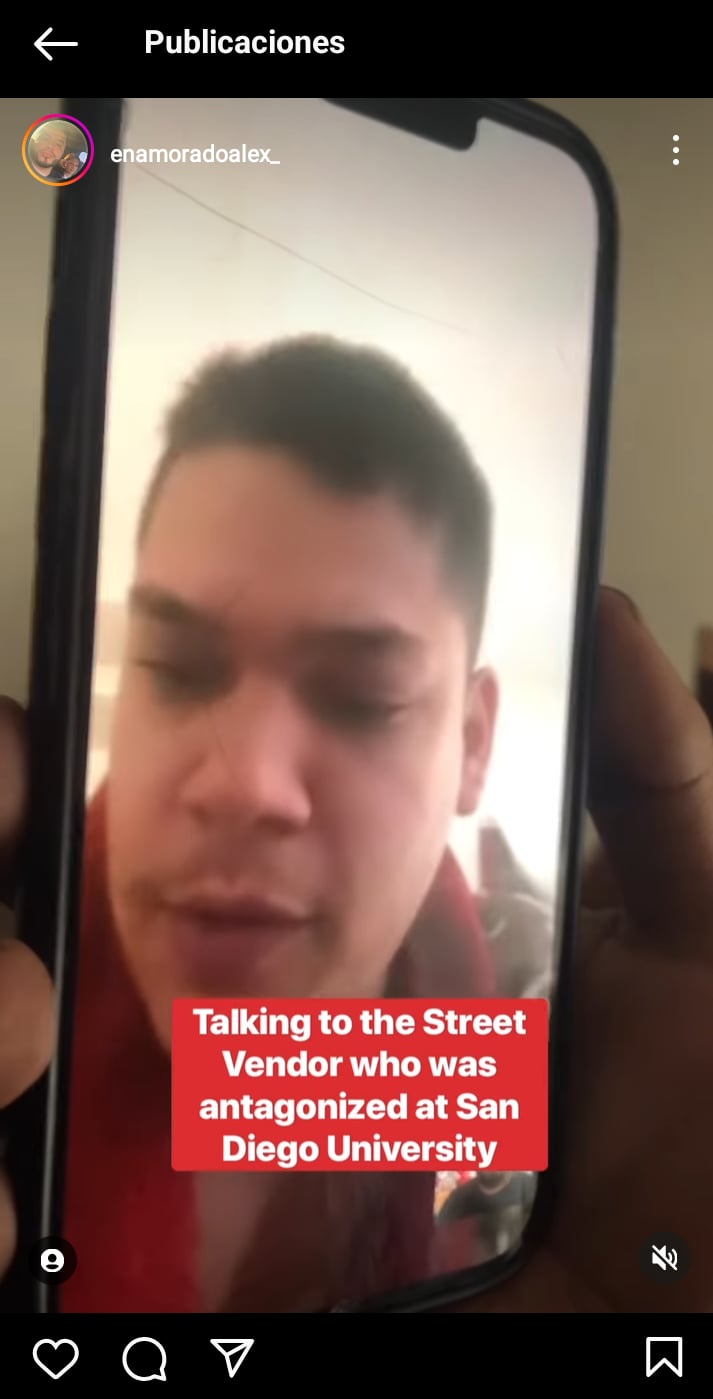 The University of San Diego will take action in the case of the Mexican attacked while selling hot dogs