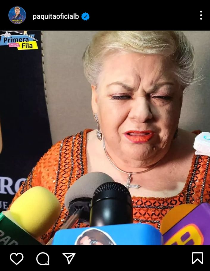 Paquita la del Barrio hospitalized