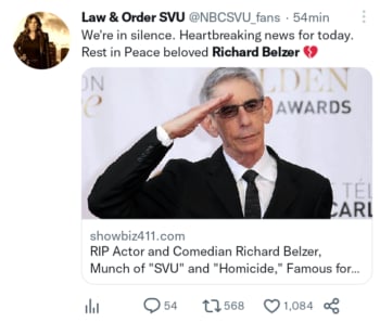 Muere actor Richard Belzer