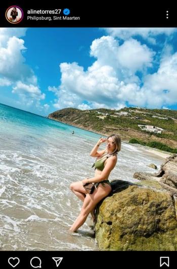 La esposa de Javier Cortés se descara desde la playa