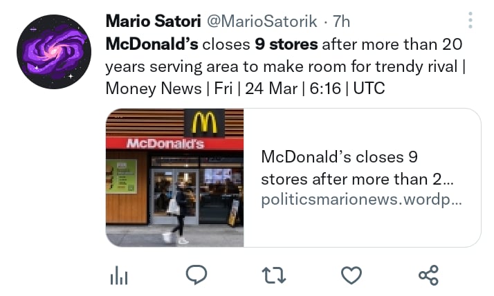 McDonald's closes 9 New York stores