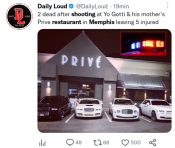 Tiroteo en restaurante Memphis