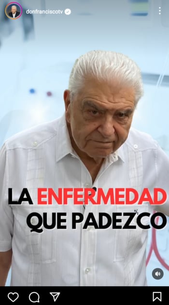 Don Francisco padece diabetes