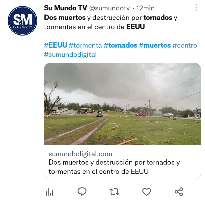 Muertos tras tornados EEUU