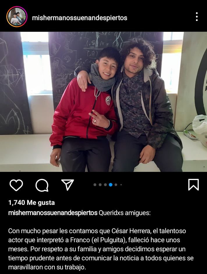 Muere actor César Herrera