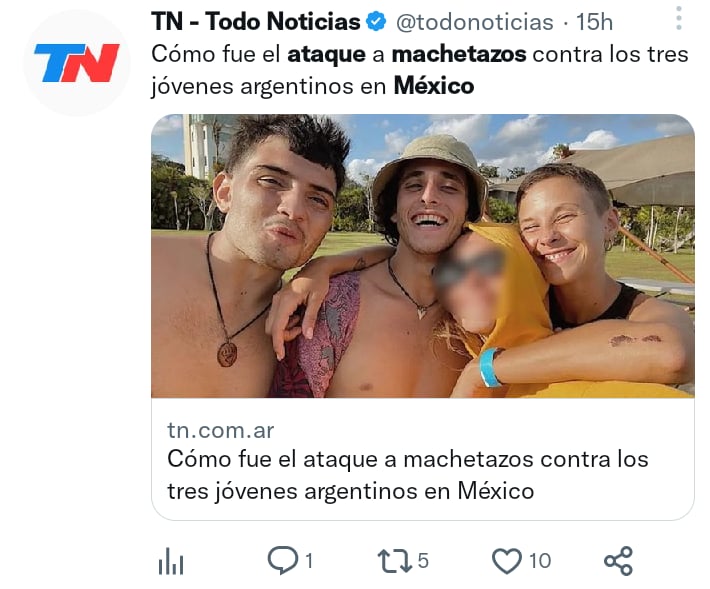 Argentinian player dies with machetes